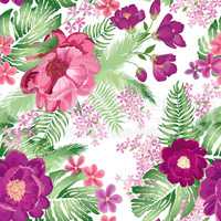 Floral seamless pattern. Spring Flower rose bouquet background.