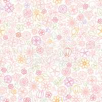 Floral seamless pattern.  Flower icon gentle background. Spring