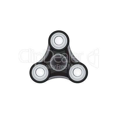 Fidget Spinner. Morden stress relieving toy icon.