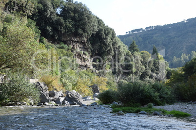 alcantaraschlucht, sizilien