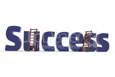 3d concept with the word Success