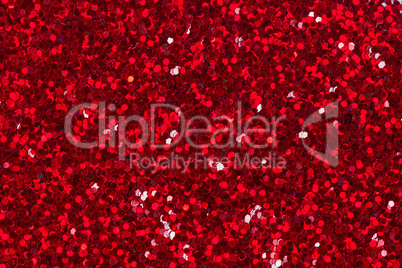 Red glitter texture for background.