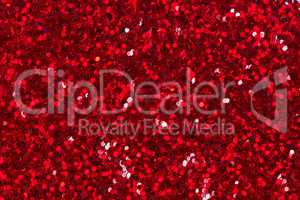 Red glitter texture for background.