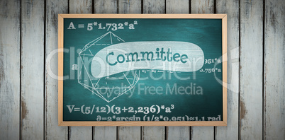 Composite image of image of ac chalkboard