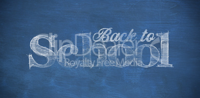 Composite image of back to school text against white background