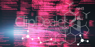 Composite image of composite image of chemical structure