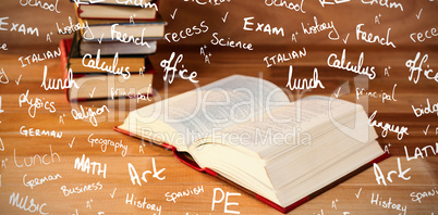 Composite image of school buzzwords