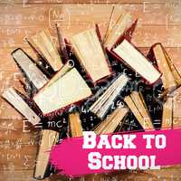 Composite image of back to school message