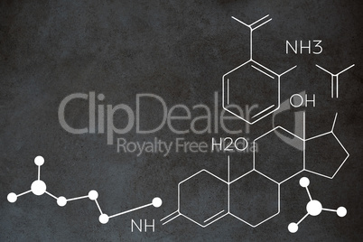 Composite image of composite image of chemical structure