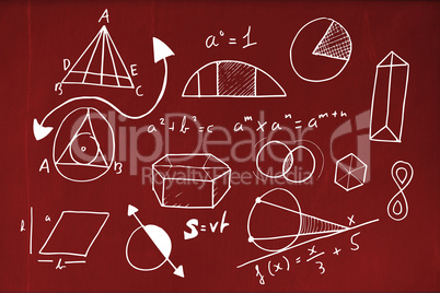 Composite image of graphic image of geometric shapes