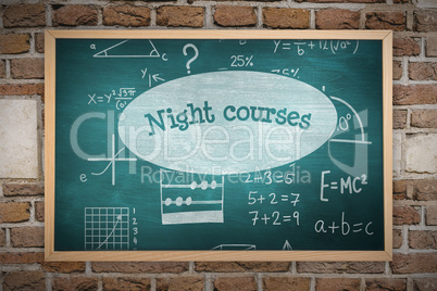 Composite image of chalkboard