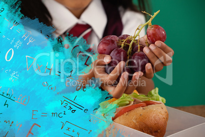 Composite image of digital composite image of algebraic formulas