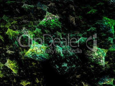 image of one Digital Fractal on Black Color image of one Digital Fractal on Black Color