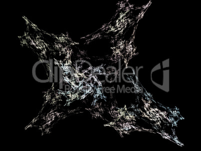 image of one Digital Fractal on Black Color image of one Digital Fractal on Black Color