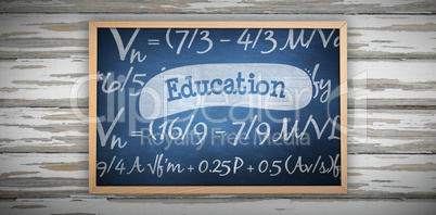 Composite image of chalkboard