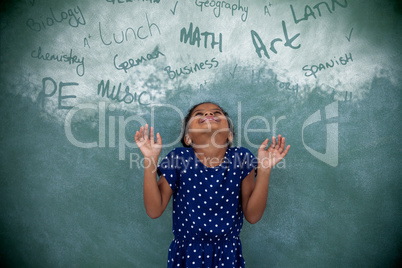 Composite image of text on black chalkboard