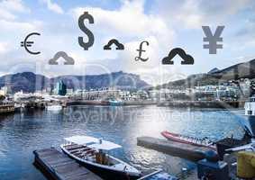 Currency upload online over marina