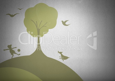 playful nature park graphics