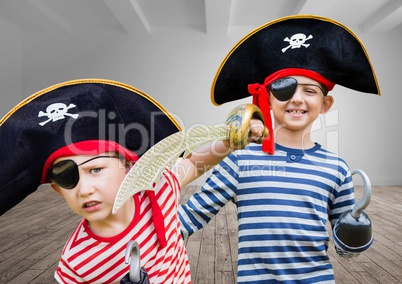 Pirate boys in room