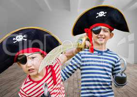 Pirate boys in room