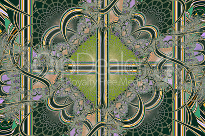 Fractal image : beautiful patterns on bright .background.