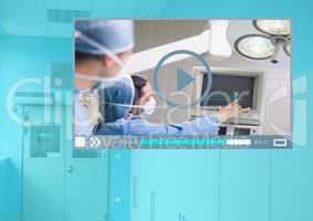Medical Operation Video Player App Interface