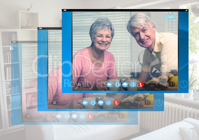 Social Video Chat App Interface