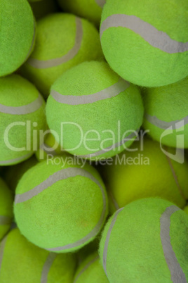 Full frame shot of tennis balls