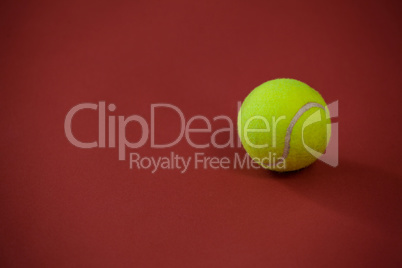 High angle view of tennis ball