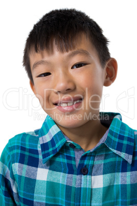 Portrait of boy smiling