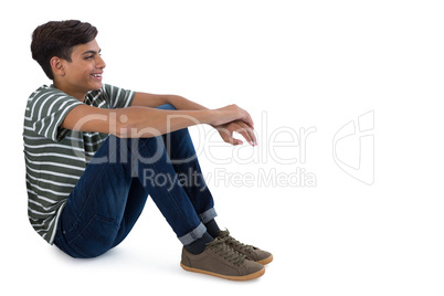 Teenage boy relaxing