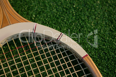 Cropped image of racket
