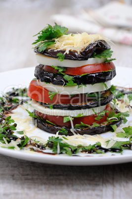 Appetizer from eggplant