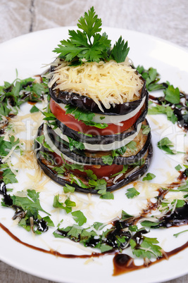 Appetizer from eggplant