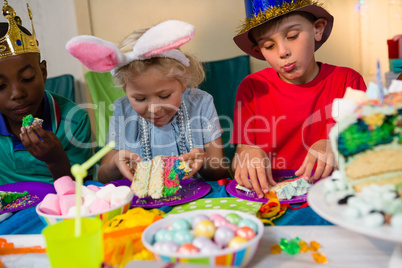 Children having cake
