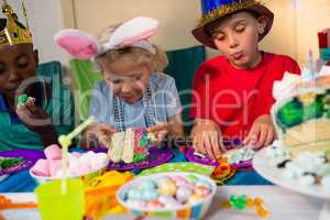 Children having cake