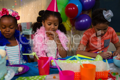 kids having cake