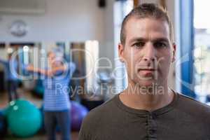 Portrait of smiling physiotherapist