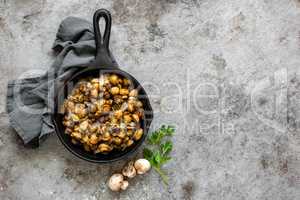 Fried mushrooms