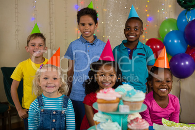 Portrait of smiling children