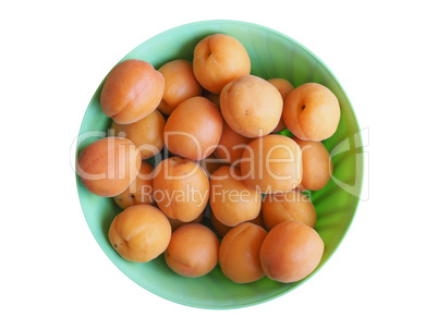 apricot fruit food isolated over white