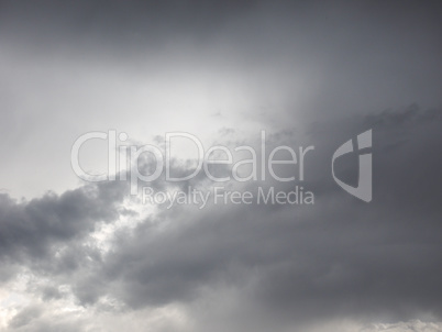 dark blue sky with clouds background