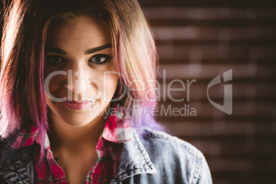 Portrait of smiling woman