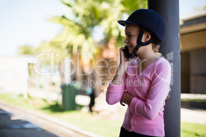 Girl talking on phone