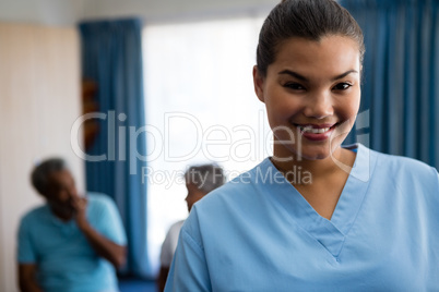 Portrait of confident nurse