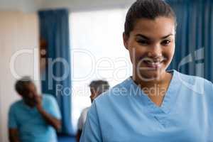 Portrait of confident nurse