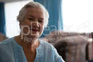 Portrait of smiling senior woman