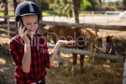 Girl talking on phone