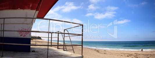 Lifeguard tower at the San Clemente State Beach