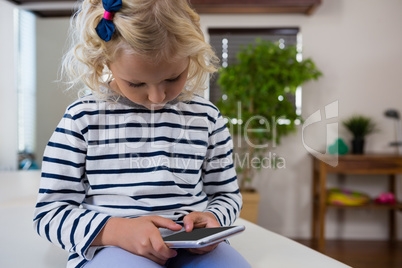 Girl using mobile phone